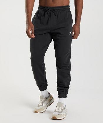 Gymshark Essential Oversized Muške Jogger Hlače Crne | HR 2988XYU